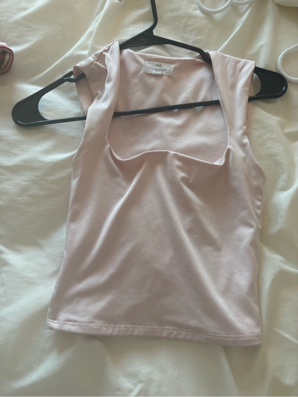 Women’s Light Pink Square Neck Tank Top